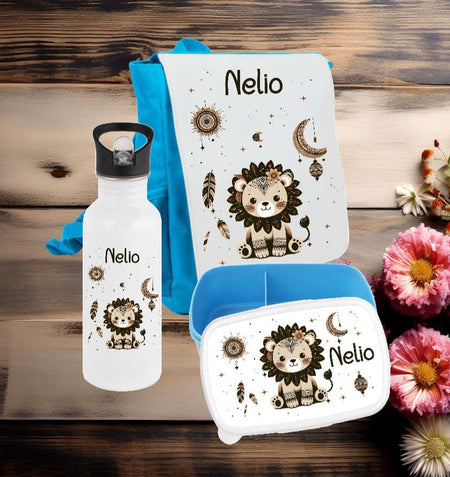 (Kopie) Brotdose Trinkflasche und Rucksack personalisiert Kinder Set Edelstahl Flasche Kita Set Kindergarten Kinderrucksack - CreativMade