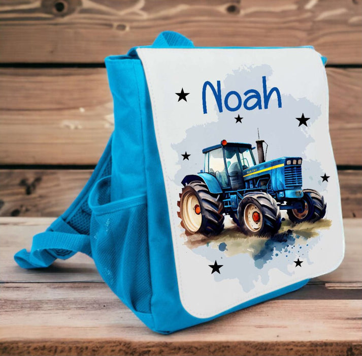 Kinderrucksack Traktor personalisiert mit Name Kindergarten Junge Kindergartentasche Kita - CreativMade 