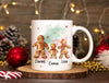 Weihnachtstasse personalisiert Familie Tasse Weihnachten Eltern Kinder Geschenk Keksmännchen - CreativMade 