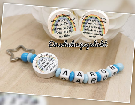 Schlüsselanhänger mit Name Mädchen Geschenk Einschulung Gedicht - CreativMade 