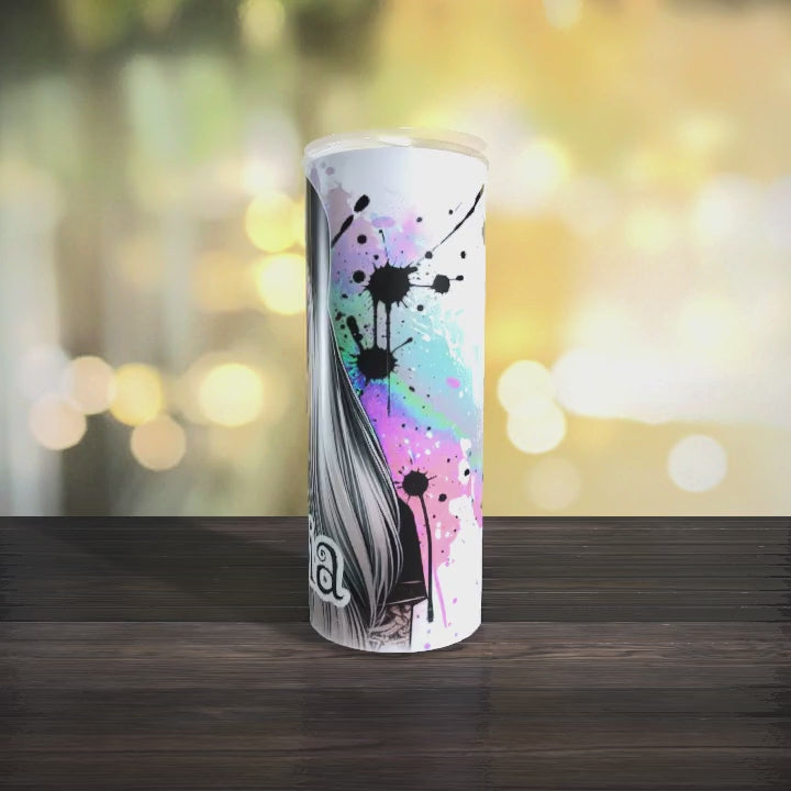 Thermobecher to go personalisiert Cool Frau Trinkbecher mit Strohhalm Tumbler Becher Kaffeebecher Geschenk Freundin - CreativMade