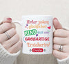 Tasse personalisiert Hinter jedem glücklichen Kind steht eine großartige Erzieherin Abschiedsgeschenk Erzieherin Kita Kindergartenzeit - CreativMade 