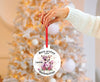 Mein erstes Weihnachten personalisiert Mädchen Reh Weihnachtsbaum Anhänger mit Name Weihnachtsanhänger Christbaumschmuck Baby Ornament - CreativMade 