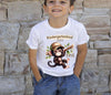 Kindergartenkind T-Shirt mit Name Affe personalisiert Kita Kind Jungen Kindergarten Start Outfit - CreativMade