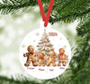 Weihnachtsbaumanhänger Familie personalisiert Keksmännchen Christbaumschmuck Weihnachtsbaumschmuck Ornament Christbaumanhänger - CreativMade 