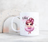 Kindertasse Tasse Ballerina Mädchen personalisiert mit Name Kunststoff bruchsicher Lerntasse Namenstasse - CreativMade