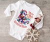 Mein erstes Weihnachten Baby Outfit Body Rentier Drache Junge Babybody Langarm oder Kurzarm - CreativMade 