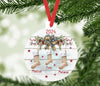 Weihnachtsbaumanhänger Familie personalisiert Stiefel Christbaumschmuck Weihnachtsbaumschmuck Ornament Christbaumanhänger - CreativMade 