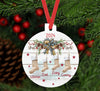 Weihnachtsbaumanhänger Familie personalisiert Stiefel Christbaumschmuck Weihnachtsbaumschmuck Ornament Christbaumanhänger - CreativMade 