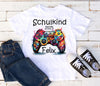Schulkind T-Shirt mit Name personalisiert Junge Controller Einschulungsshirt Einschulung erste Klasse Geschenk - CreativMade