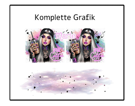 Thermobecher to go personalisiert Edelstahl mit Strohhalm Kaffebecher Trinkbecher 1100ml Skinny Cup Becher Geschenk - CreativMade