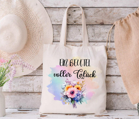 Personalisierte Tragetasche ein Beutel voller Glück Einkaufstasche Beutel Geschenkidee - CreativMade 