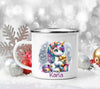 Weihnachtstasse Tasse Weihnachten personalisiert Kindertasse Einhorn Mädchen Nikolaus Geschenk - CreativMade 