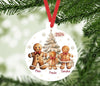 Weihnachtsbaumanhänger Familie personalisiert Keksmännchen Christbaumschmuck Weihnachtsbaumschmuck Ornament Christbaumanhänger - CreativMade 