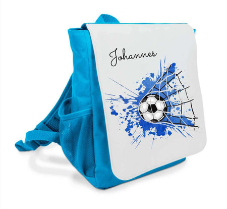 Kinder Rucksack mit Name Fußball Junge Kindergartentasche - CreativMade 