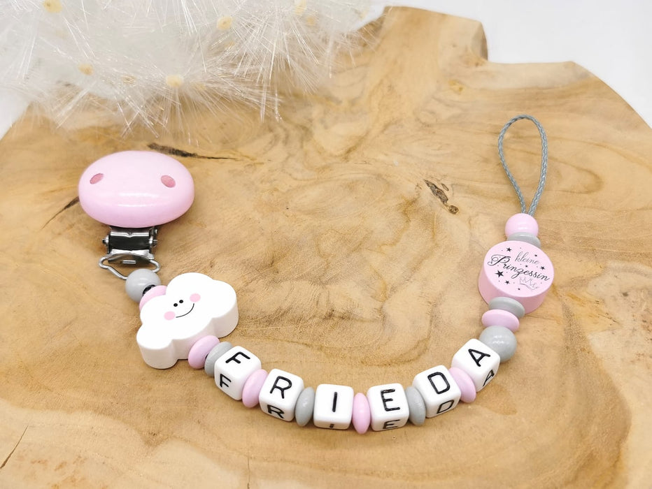 Schnullerkette mit Name kleine Prinzessin - CreativMade 