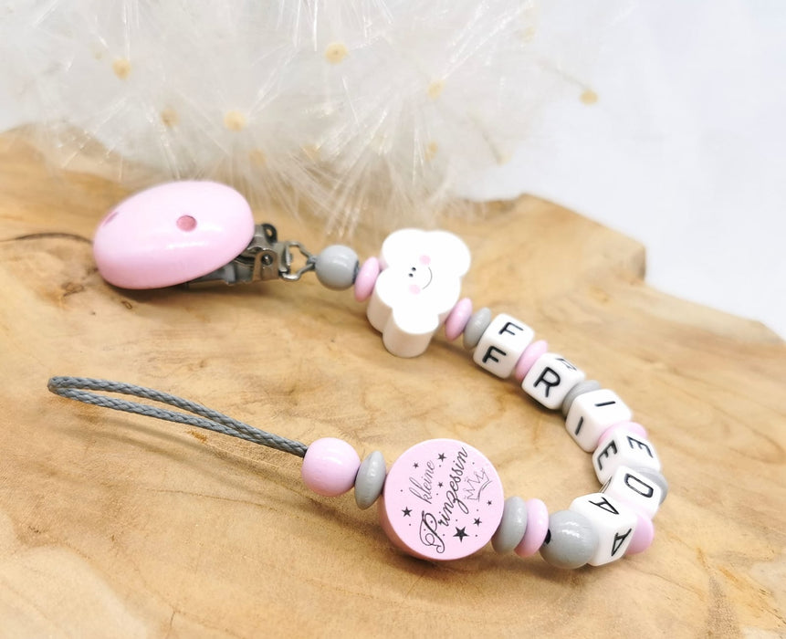 Schnullerkette mit Name kleine Prinzessin - CreativMade 